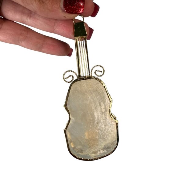 Vintage Capiz Shell Star Violin Christmas Holiday Ornament Lot - Picture 14 of 16